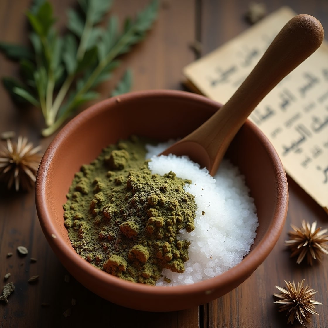 نمک دریا و حنا